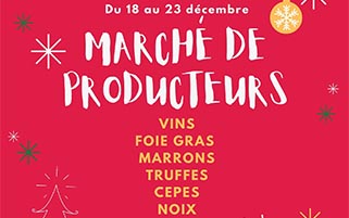 Marché de producteurs du Périgord dans le cloître de Quai Cyrano