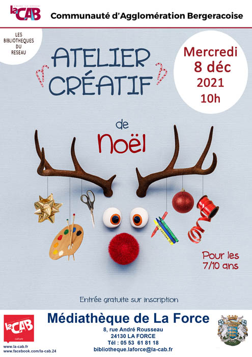 Atelier créatif de Noël - Site Internet de la Communauté d'Agglomération Bergeracoise