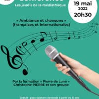 Conférence : « Ambiance et chansons » (françaises et internationales) par Par la formation « Pierre de Lune » Christophe PIERRE et son groupe