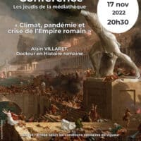 Conférence : "Les jeudis de la médiathèque" « Climat, pandémie et crise de l’Empire romain »