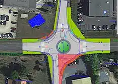 Prigonrieux : Création d’un giratoire sur la route départementale 32 au droit de la ZAE de Lanxade